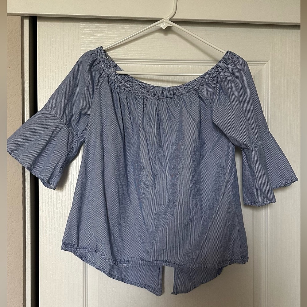 Charlotte Russe off shoulder striped top
